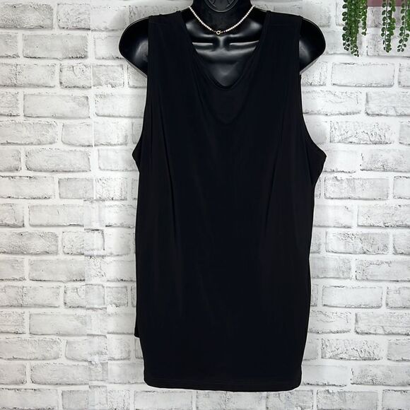 Suzie in The City Black Tank Top Size 1X Plus - Picture 4 of 6